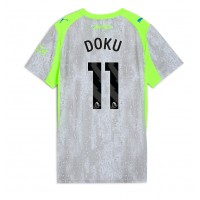 Manchester City Jeremy Doku #11 Tretí Ženy futbalový dres 2025-26 Krátky Rukáv